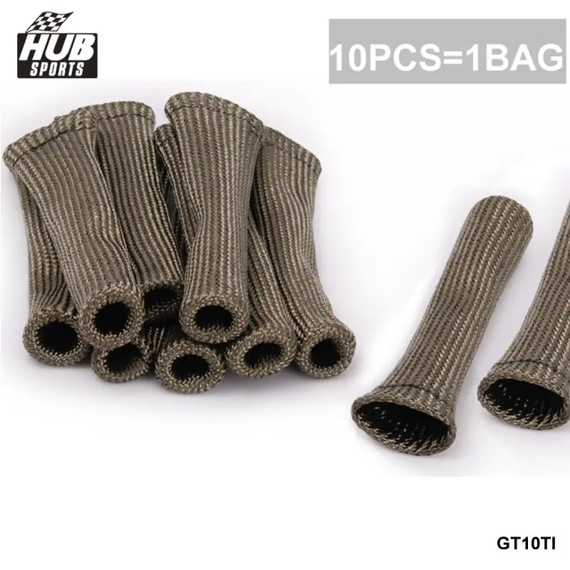 Титановая вулкан Lava Protector Sleeve Свеча зажигания проволочные сапоги 10cyl HU-GT10TI |