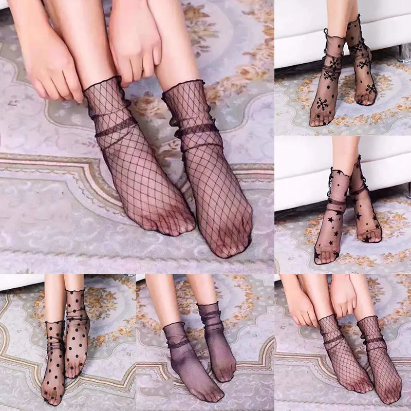 1 Pairs Fashion Women Gauze Fishnet Ankle High Sock Mesh Lace Girl Fish Net Short Socks
1 Pairs Fashion Women Gauze Fishnet Ankle High Sock Mesh Lace Girl Fish Net Short Socks