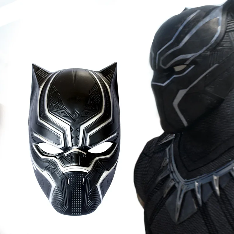 Фото Halloween Helmet Captain America 3 Civil War Black Panther Mask Marvel Movie Surroundings Cos  Тематическая одежда | Аксессуары для костюмов (32860086293)