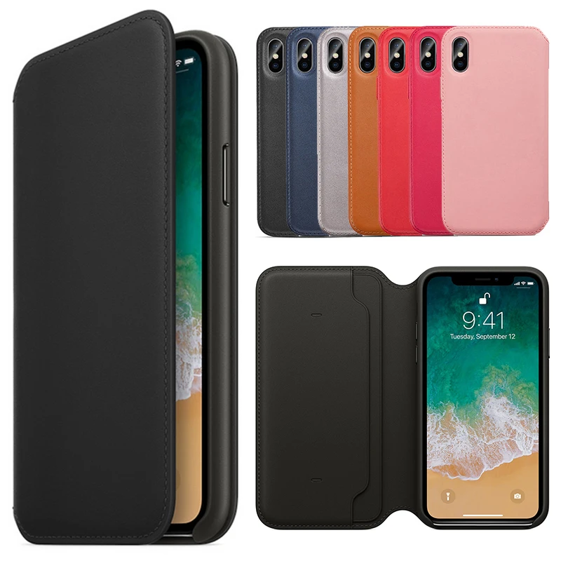Have LOGO Folio Original Official Leather Wallet Case For iPhone XS Max X With Card Slot Auto Sleep Function Slim Flip Cover
Have LOGO Folio Original Official Leather Wallet Case For iPhone XS Max X With Card Slot Auto Sleep Function Slim Flip Cover