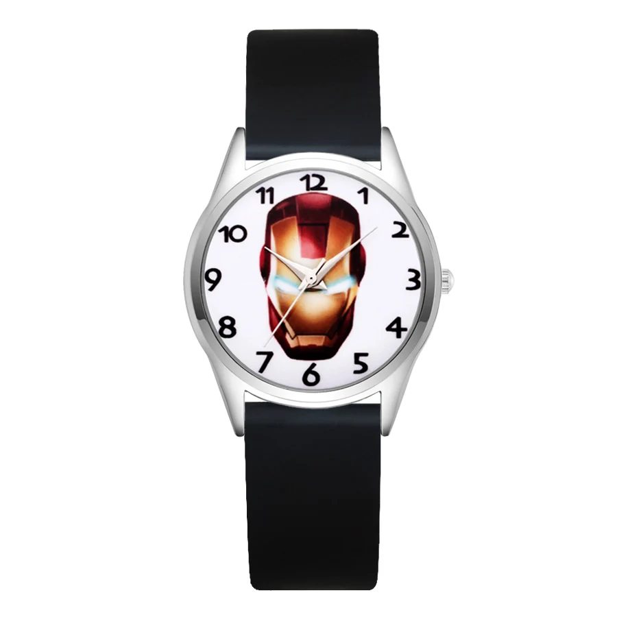 Cartoon Avengers iron Man style Children's Watches Women's Students girls Boys Quartz Soft Silicone strap Wrist Watch JC05
Cartoon Avengers iron Man style Children's Watches Women's Students girls Boys Quartz Soft Silicone strap Wrist Watch JC05