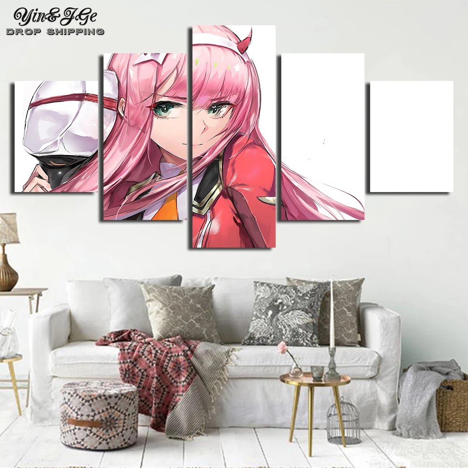 Home Decor Hang Painting Wall Canvas Artwork 5 Pieces Darling in the Franxx Printed Anime Posters Modular Picture Bedroom Frames
Home Decor Hang Painting Wall Canvas Artwork 5 Pieces Darling in the Franxx Printed Anime Posters Modular Picture Bedroom Frames