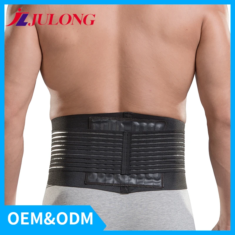 JLJULONG Double Belt Elastic waist support fitness relieve Back muscle pain for injury fatigue correct posture free shipping9038 |