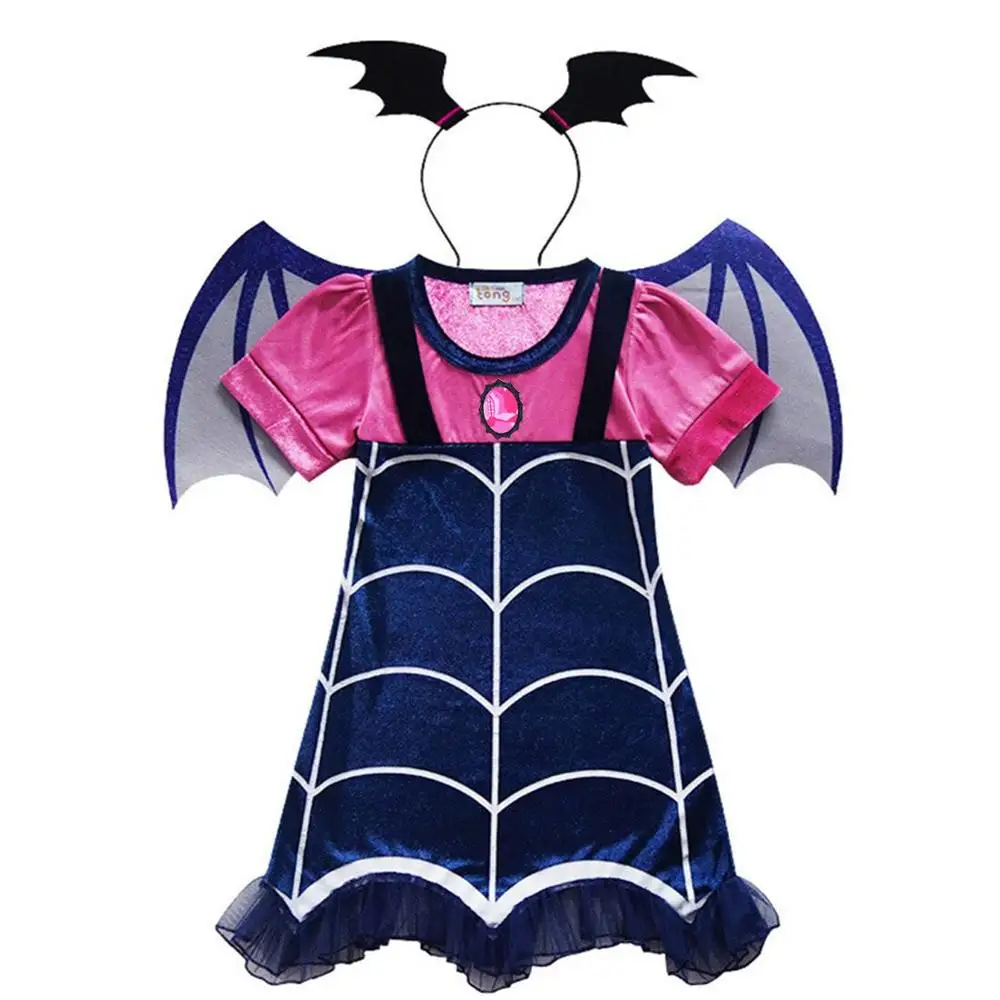 Kids Girls Vampire Dress Cosplay Costumes Hair Band Princess Dresses Children Birthday Party Fantasy Halloween Vampirina
Kids Girls Vampire Dress Cosplay Costumes Hair Band Princess Dresses Children Birthday Party Fantasy Halloween Vampirina