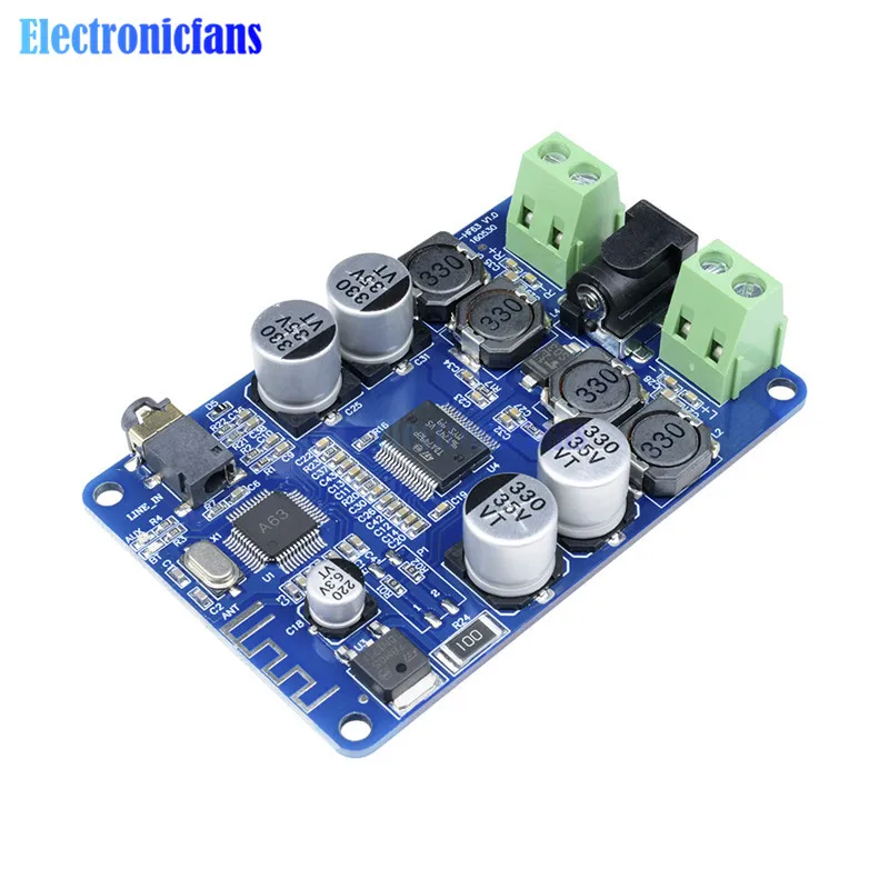 TDA7492P Bluetooth V2.1 Audio Receiver Amplifier Board Module With AUX Interface 2*25W
TDA7492P Bluetooth V2.1 Audio Receiver Amplifier Board Module With AUX Interface 2*25W
