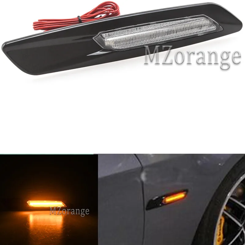 Gloss Black Type+Clear Len F10 Style LED Fender Side Marker Turn Signal Light for BMW E60 E61 E81 E82 E87 E88 E90 E91 E92 E93
Gloss Black Type+Clear Len F10 Style LED Fender Side Marker Turn Signal Light for BMW E60 E61 E81 E82 E87 E88 E90 E91 E92 E93