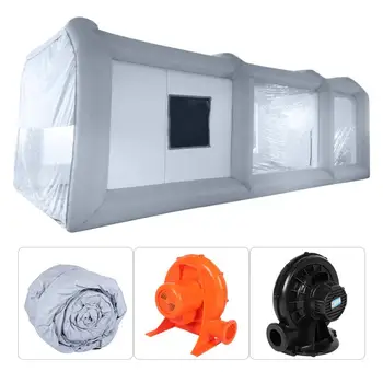 12x5x4M Removable Inflatable Car Paint Spray Booth Tent Cabin with 3 Air Pump 110V US Plug
12x5x4M Removable Inflatable Car Paint Spray Booth Tent Cabin with 3 Air Pump 110V US Plug