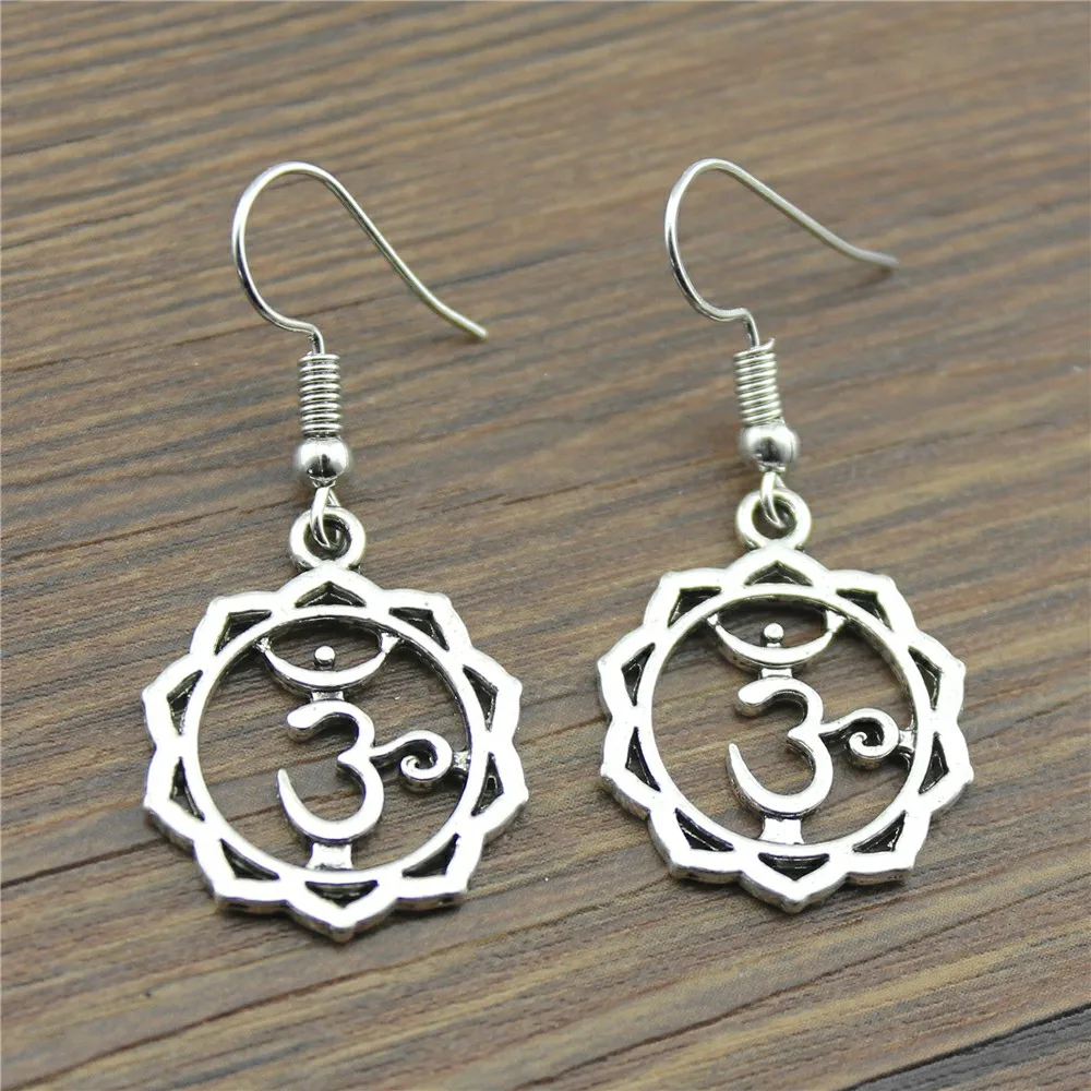 Vintage New Fashion Simple 23x19mm Yoga Om Charming Drop Dangle Earrings For Lady Women
Vintage New Fashion Simple 23x19mm Yoga Om Charming Drop Dangle Earrings For Lady Women