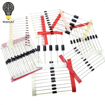 1N4148 1N4007 1N5819 1N5399 1N5408 1N5822 FR107 FR207,8values=100pcs,Electronic Components Package,Diode Assorted Kit
1N4148 1N4007 1N5819 1N5399 1N5408 1N5822 FR107 FR207,8values=100pcs,Electronic Components Package,Diode Assorted Kit