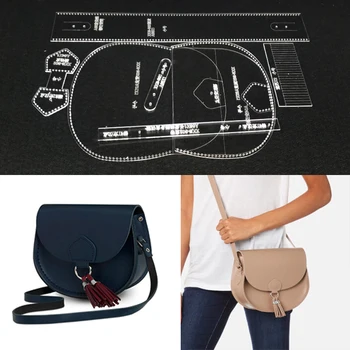 Handmamde Piggy Shoulder Bags Acrylic Template Leather Pattern DIY Hobby Leathercraft Sewing Pattern Stencils 230X200X65mm
Handmamde Piggy Shoulder Bags Acrylic Template Leather Pattern DIY Hobby Leathercraft Sewing Pattern Stencils 230X200X65mm