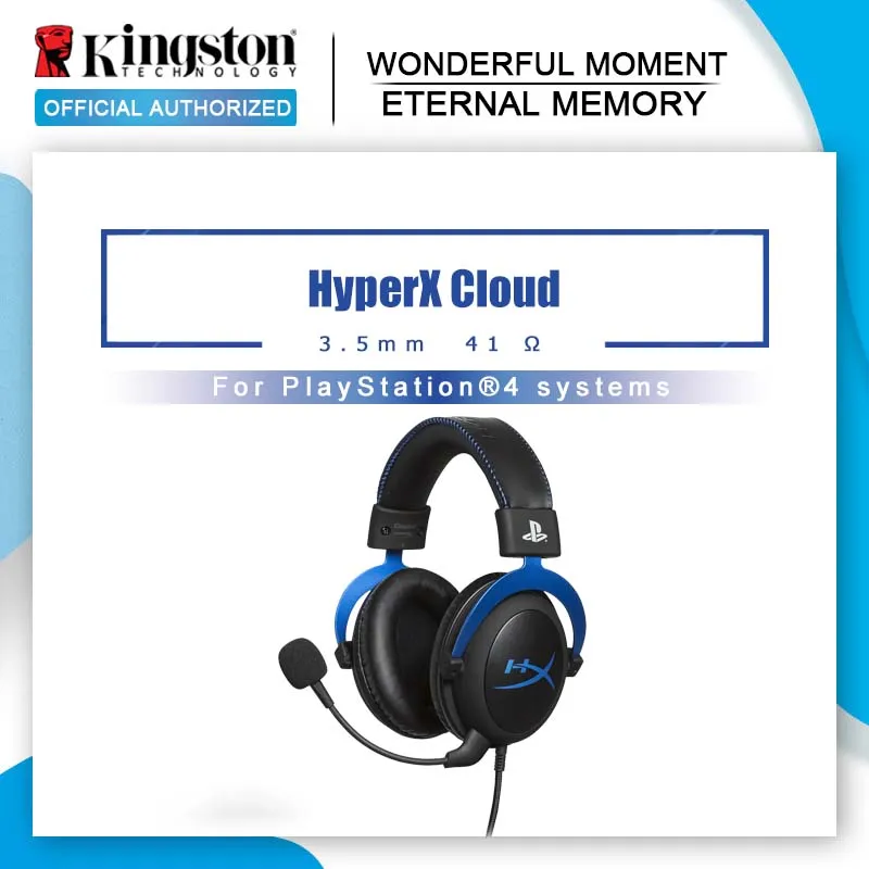 Kingston Gaming Headset HyperX Cloud Gaming Headset Headphones With a microphone For PlayStation4 systems
Kingston Gaming Headset HyperX Cloud Gaming Headset Headphones With a microphone For PlayStation4 systems