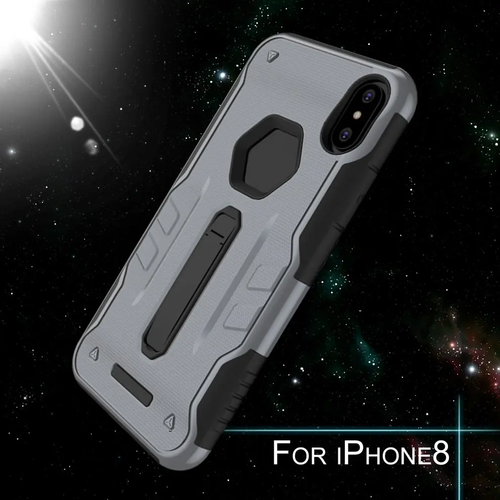 2 шт. в 1 чехол для телефона защитный с стойка опора iPhone X |