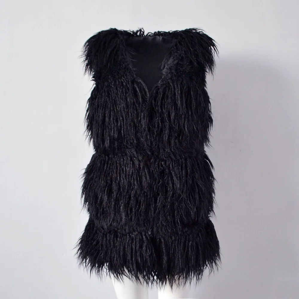 Real time fashion imitation fur vest female Europe and America popular beach wool vest (17)