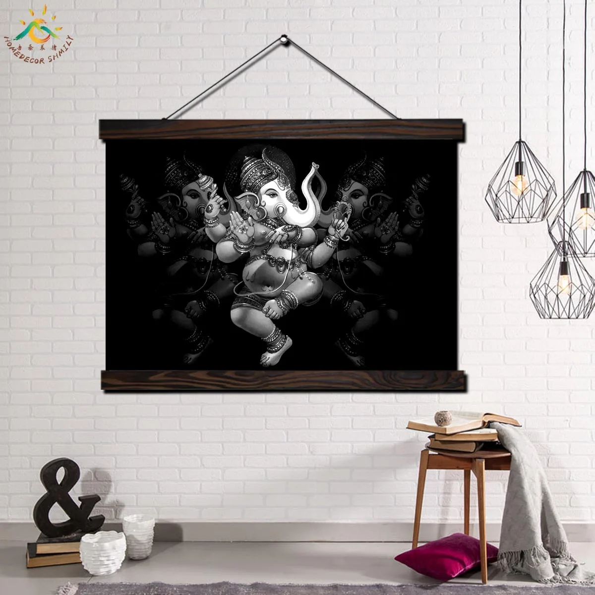 Black Ganesha God Single Vintage Posters and Prints Scroll Canvas Painting Wall Art Pictures Frame Home Decor
Black Ganesha God Single Vintage Posters and Prints Scroll Canvas Painting Wall Art Pictures Frame Home Decor