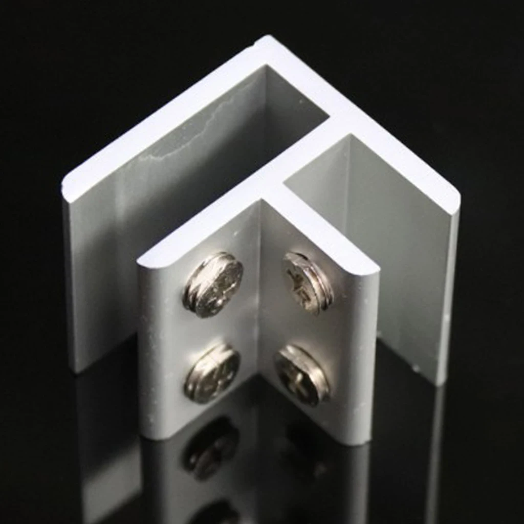 2pcs NO Dril Glass Angle Clamp Handrail Balustrade Bracket fit 8-12mm Glass