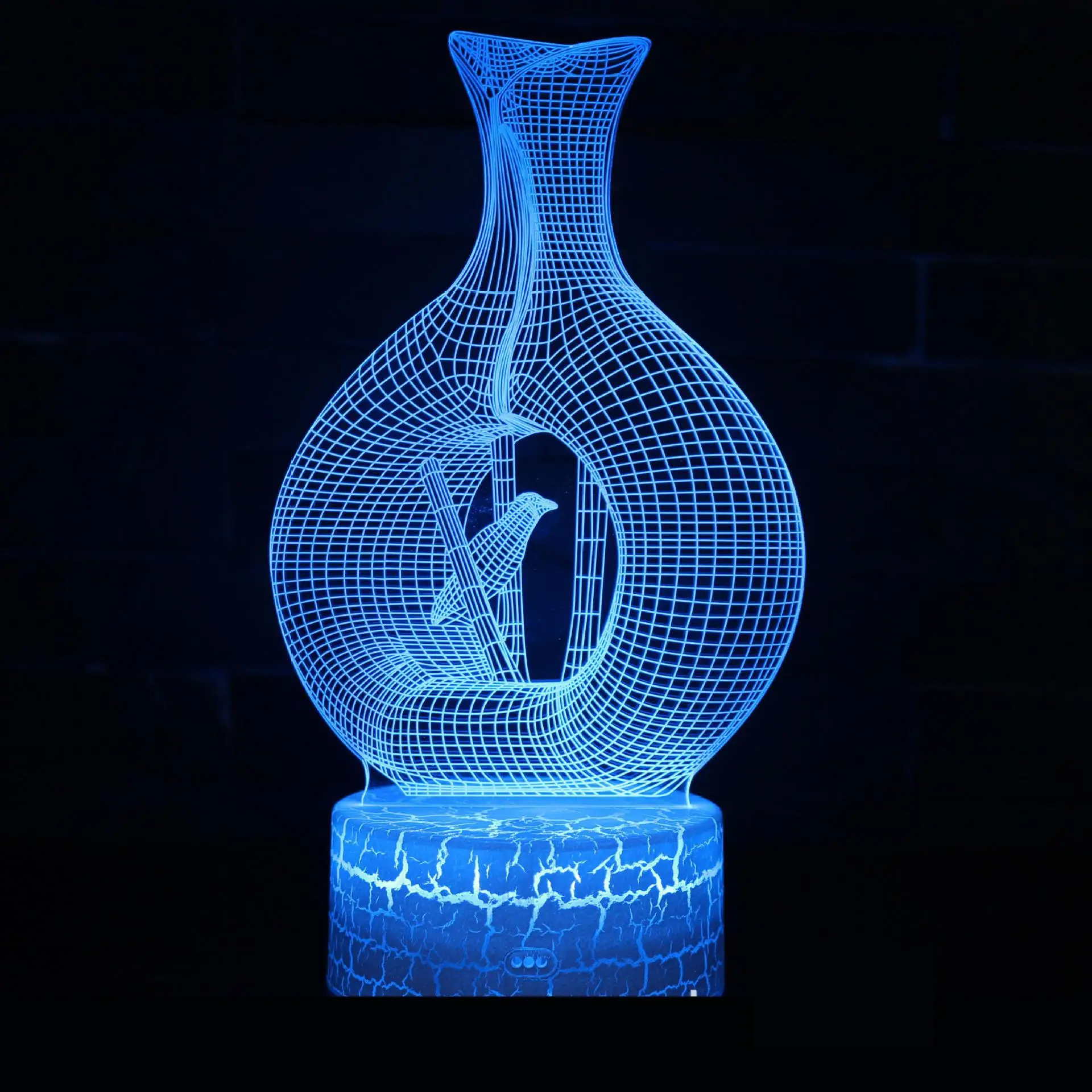 Bird Cage Led Night Light Creative Vision 3d Lamp Bedside Gift Lantern Gift White base Lovely 7 color change 3d Light
Bird Cage Led Night Light Creative Vision 3d Lamp Bedside Gift Lantern Gift White base Lovely 7 color change 3d Light