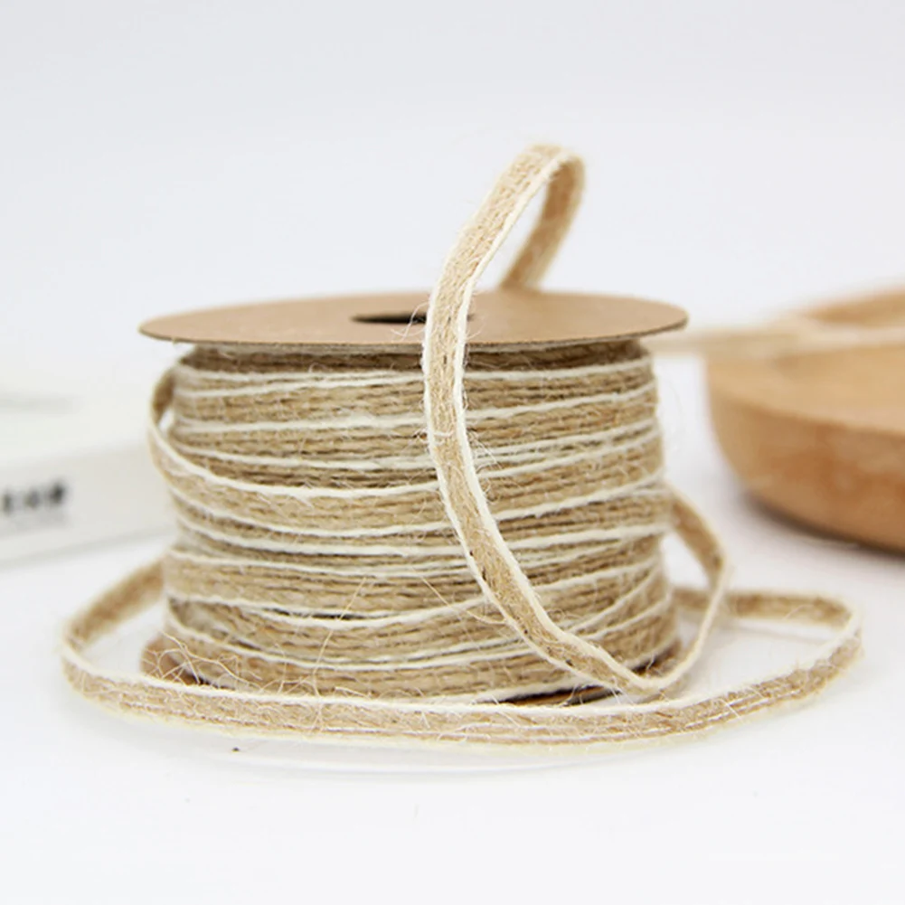 DIY Fish Silk Hemp Ribbon with White Line Trims Tape Roll Vintage Rustic Wedding Decoration Marriage Wedding Supplies 10M
DIY Fish Silk Hemp Ribbon with White Line Trims Tape Roll Vintage Rustic Wedding Decoration Marriage Wedding Supplies 10M