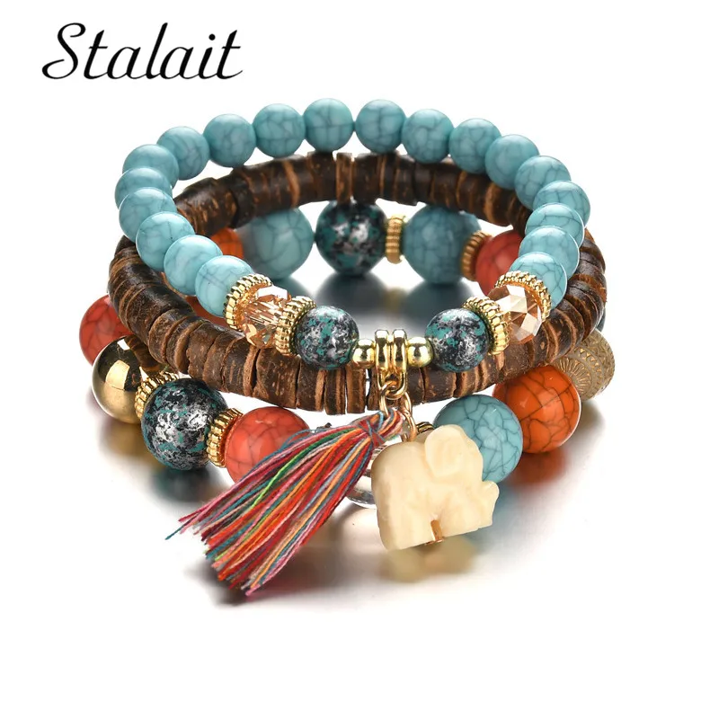 Natural Stone Bead Bracelets for Women Vintage Elephant Pendant Bracelet Female Jewelry Tassel Charms Wristband Gift
Natural Stone Bead Bracelets for Women Vintage Elephant Pendant Bracelet Female Jewelry Tassel Charms Wristband Gift