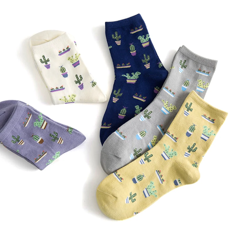 Women Cartoon Plant Cactus Pattern Socks Girls Comfortable Cute Cotton Casual Soft Socks Sokken Warm Short Socks Female Meias
Women Cartoon Plant Cactus Pattern Socks Girls Comfortable Cute Cotton Casual Soft Socks Sokken Warm Short Socks Female Meias