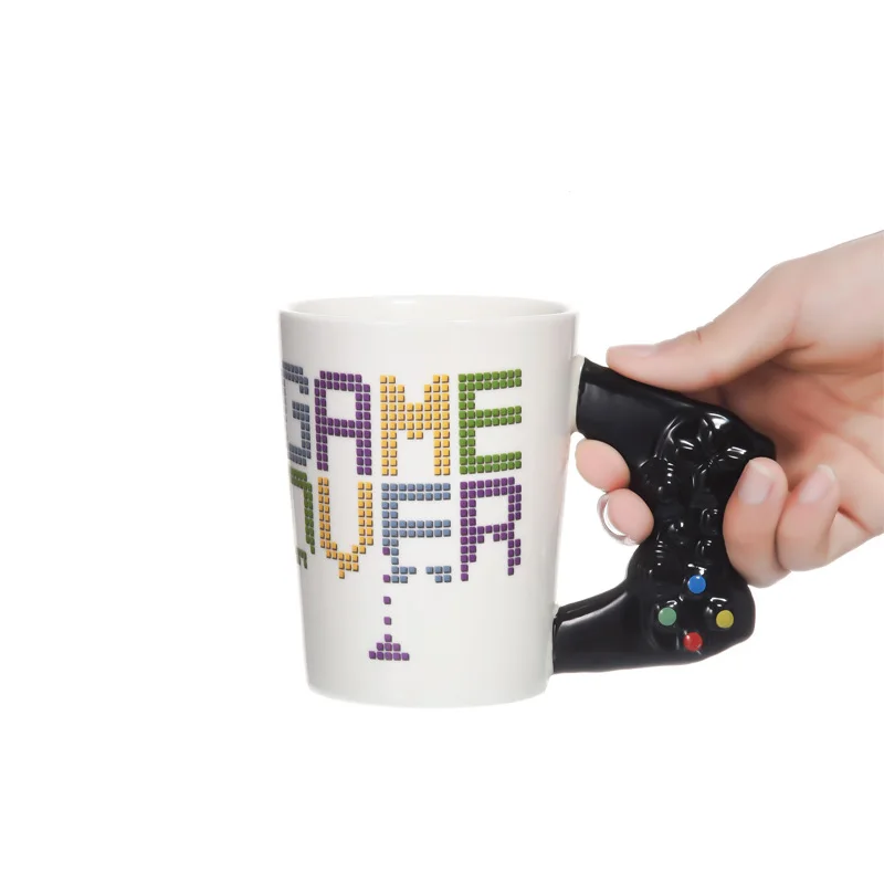 1Piece Game Over Ceramic Mug Gaming Style Retro Gamepad Controller Coffee Milk Juice Mug Office Tea Cup Gamer Birthdat Gift
1Piece Game Over Ceramic Mug Gaming Style Retro Gamepad Controller Coffee Milk Juice Mug Office Tea Cup Gamer Birthdat Gift