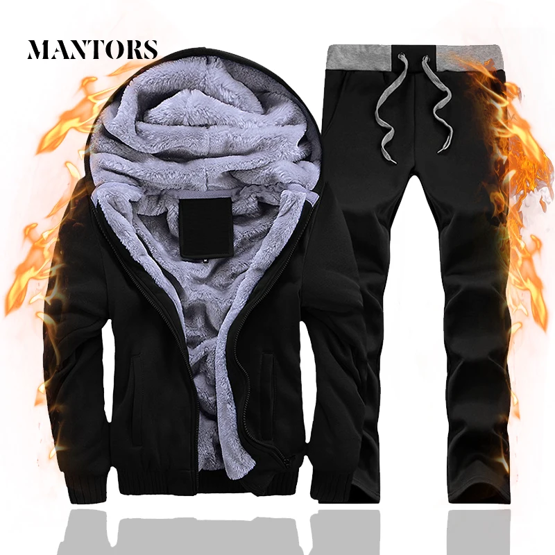 2019 Tracksuit Men Winter Thick Inner Fleece Hooded Set Mens Casual Suit Male Outwear Zipper Sweatshirts+Pants Sets Plus Velvet
2019 Tracksuit Men Winter Thick Inner Fleece Hooded Set Mens Casual Suit Male Outwear Zipper Sweatshirts+Pants Sets Plus Velvet
