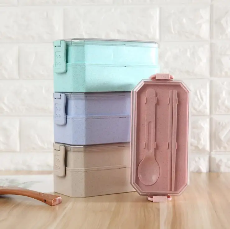 1500ml double-deck pro-environment pp and wheat bento box with spoon and chopsticks lunch box heated japanese bento box
1500ml double-deck pro-environment pp and wheat bento box with spoon and chopsticks lunch box heated japanese bento box