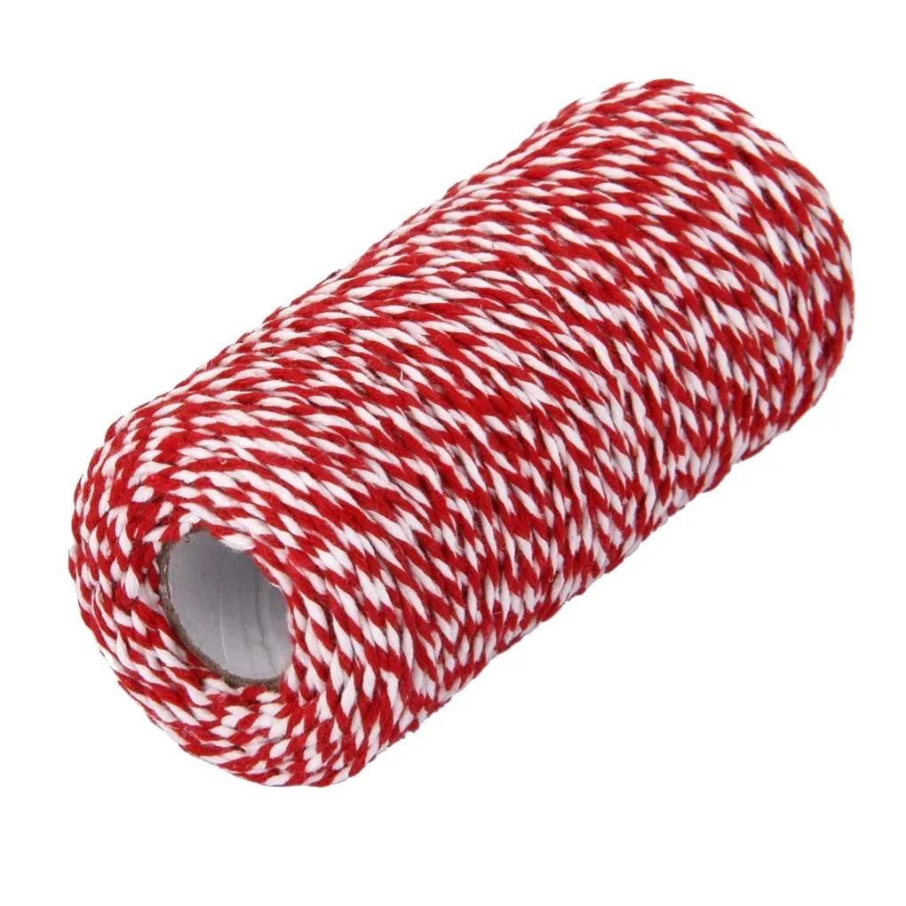 Twine String 100m/Roll 2Ply Cotton Bakers DIY Handmade Colored-twisted Cord Gift Box Decoration Craft Rope Color Random
Twine String 100m/Roll 2Ply Cotton Bakers DIY Handmade Colored-twisted Cord Gift Box Decoration Craft Rope Color Random