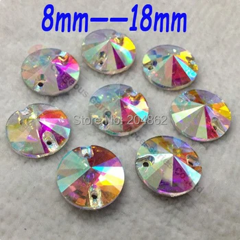100pcs Rivoli Round Crystal AB Glass Rhinestone Beads Buttons 8 10 12 14 16 18mm Sew om Crystal Stones for Clothes
100pcs Rivoli Round Crystal AB Glass Rhinestone Beads Buttons 8 10 12 14 16 18mm Sew om Crystal Stones for Clothes