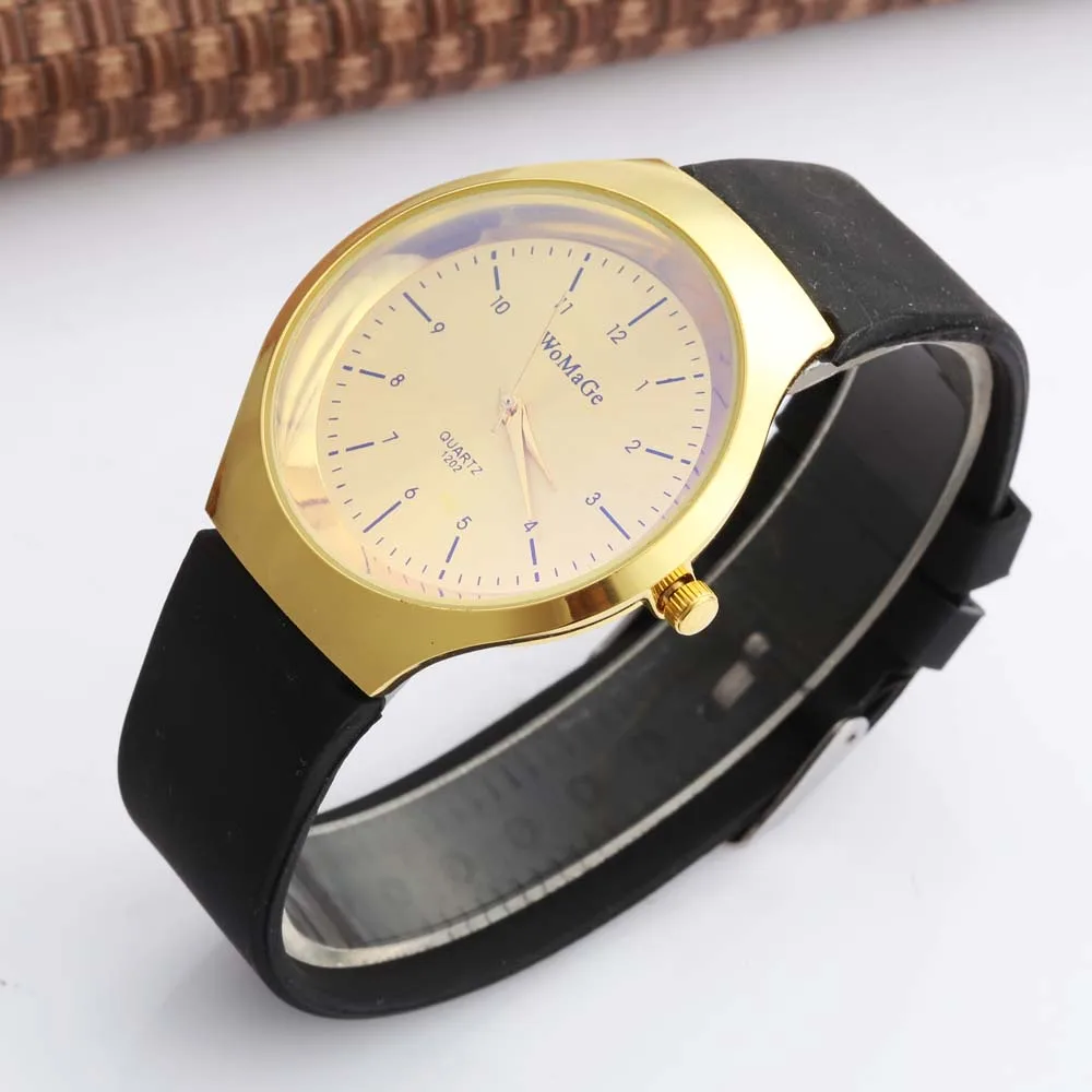 Men Sports Silicone Watches Luxury Gold Analog Quartz Wrist Watches relogio masculino relojes para hombre montre homme WOMAGE
Men Sports Silicone Watches Luxury Gold Analog Quartz Wrist Watches relogio masculino relojes para hombre montre homme WOMAGE