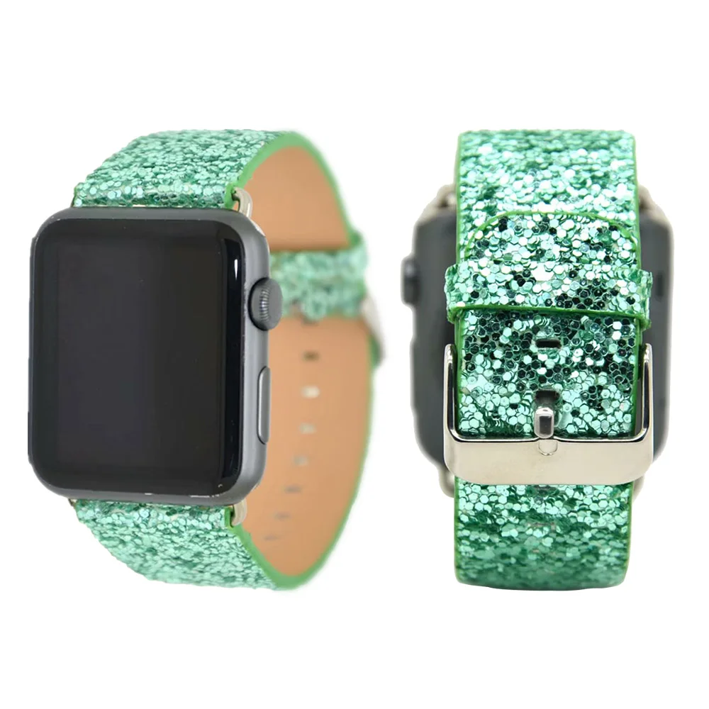 Fashion Christmas Shiny Glitter Bling Leather Band For Apple Watch Strap Series 5 4 3 2 1 Wrist Strap Bracelet 38/42/40/44mm
Fashion Christmas Shiny Glitter Bling Leather Band For Apple Watch Strap Series 5 4 3 2 1 Wrist Strap Bracelet 38/42/40/44mm
