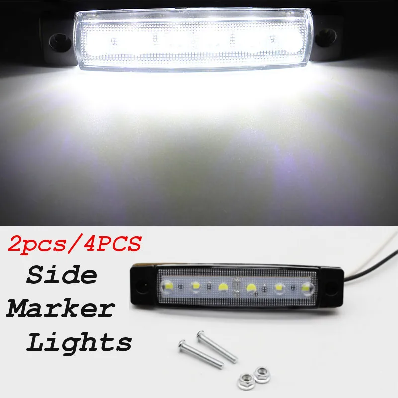 2pcs/4pcs 12V/24V White Car External Light 6 SMD LED Auto Truck Lorry Side Marker Indicator Trailer Light Rear Side Lamp
2pcs/4pcs 12V/24V White Car External Light 6 SMD LED Auto Truck Lorry Side Marker Indicator Trailer Light Rear Side Lamp