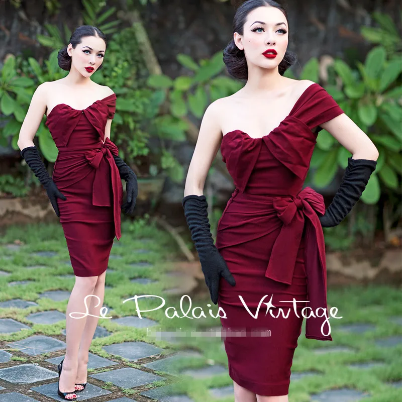 Classy Hepburn style vintage British style sexy elegant party ball night club office dating wine red annual meeting dress
Classy Hepburn style vintage British style sexy elegant party ball night club office dating wine red annual meeting dress