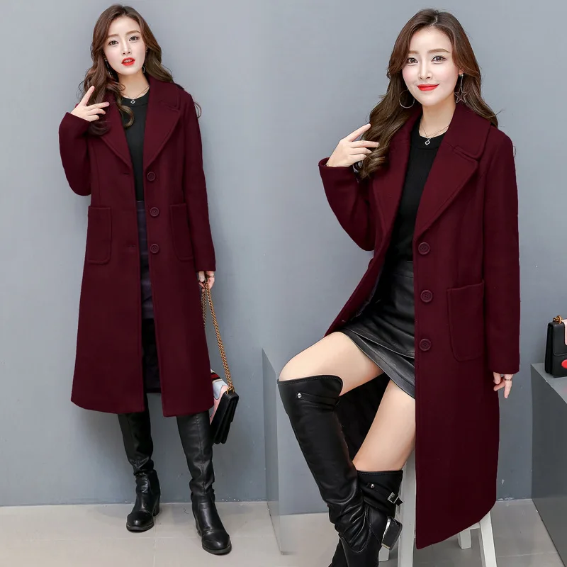 Hot Sale Autumn Winter Coat Women Casual Wool Solid Jackets Blazers Female Elegant Long Coat Ladies Plus Size 4XL
Hot Sale Autumn Winter Coat Women Casual Wool Solid Jackets Blazers Female Elegant Long Coat Ladies Plus Size 4XL
