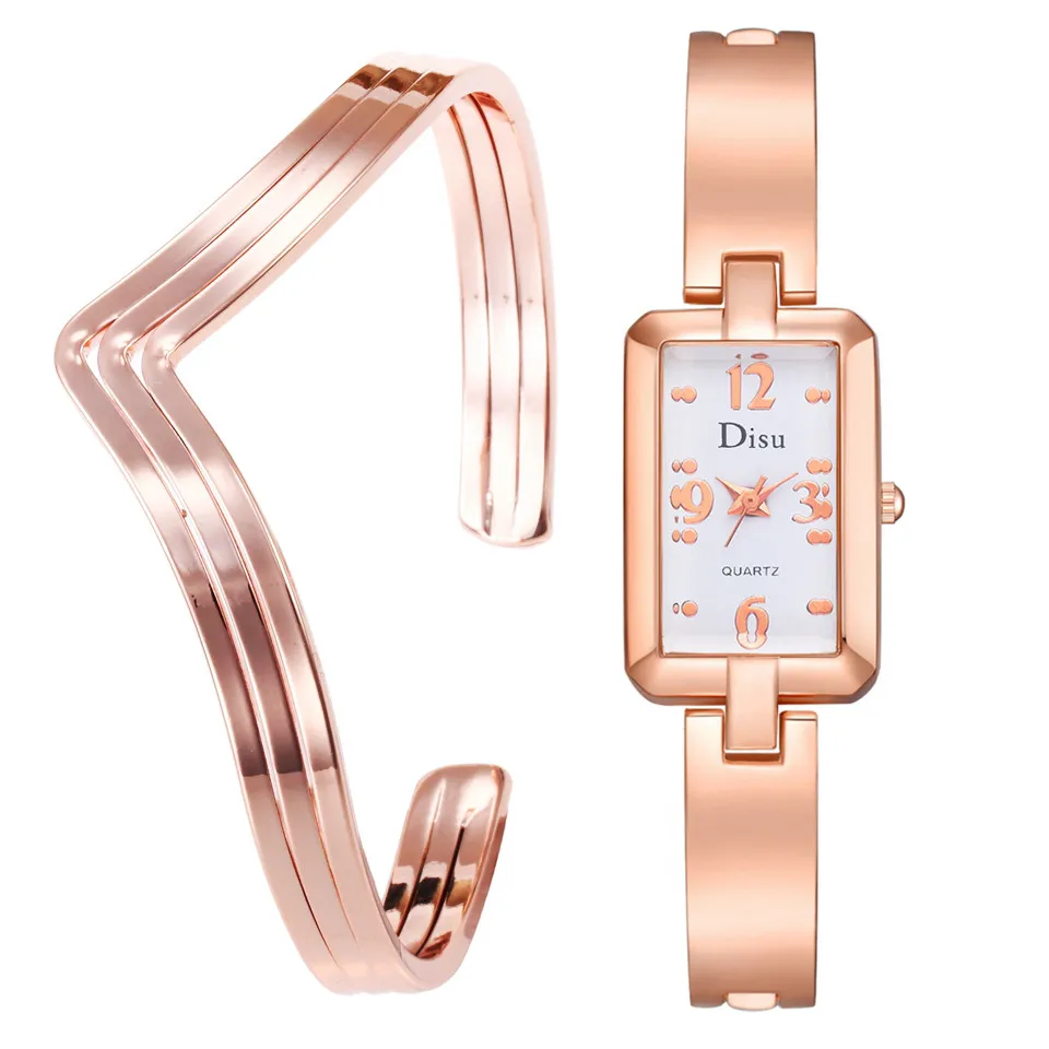 DISU Luxury Lady Temperament Stainless Steel Strap Watch Bracelet Set Chain Watch Women Exquisite Girl Birthday Gift Kol Saat#A
DISU Luxury Lady Temperament Stainless Steel Strap Watch Bracelet Set Chain Watch Women Exquisite Girl Birthday Gift Kol Saat#A