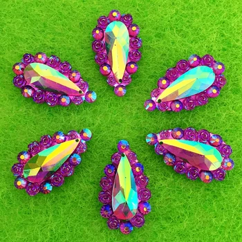 Diy 120pcs purple drop of purple drop shaped rhinestone wedding twist sewing double hole resin drill garment accessories
Diy 120pcs purple drop of purple drop shaped rhinestone wedding twist sewing double hole resin drill garment accessories