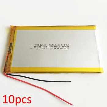 10 x 5565113 3.7V 5000mAh LiPo Rechargeable Battery Polymer Lithium For GPS DVD PAD E-book tablet pc laptop power bank Camera
10 x 5565113 3.7V 5000mAh LiPo Rechargeable Battery Polymer Lithium For GPS DVD PAD E-book tablet pc laptop power bank Camera