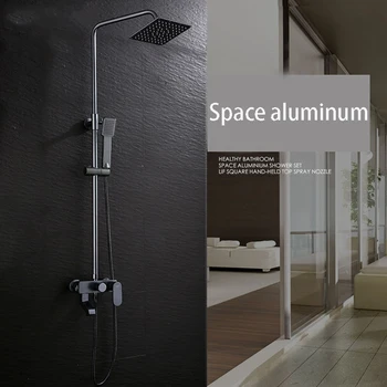 Grey Blue Black Newest Luxury Shower Set Bath Faucets Bath Taps Shower Faucet Shower Panel Rainfall Space aluminum
Grey Blue Black Newest Luxury Shower Set Bath Faucets Bath Taps Shower Faucet Shower Panel Rainfall Space aluminum