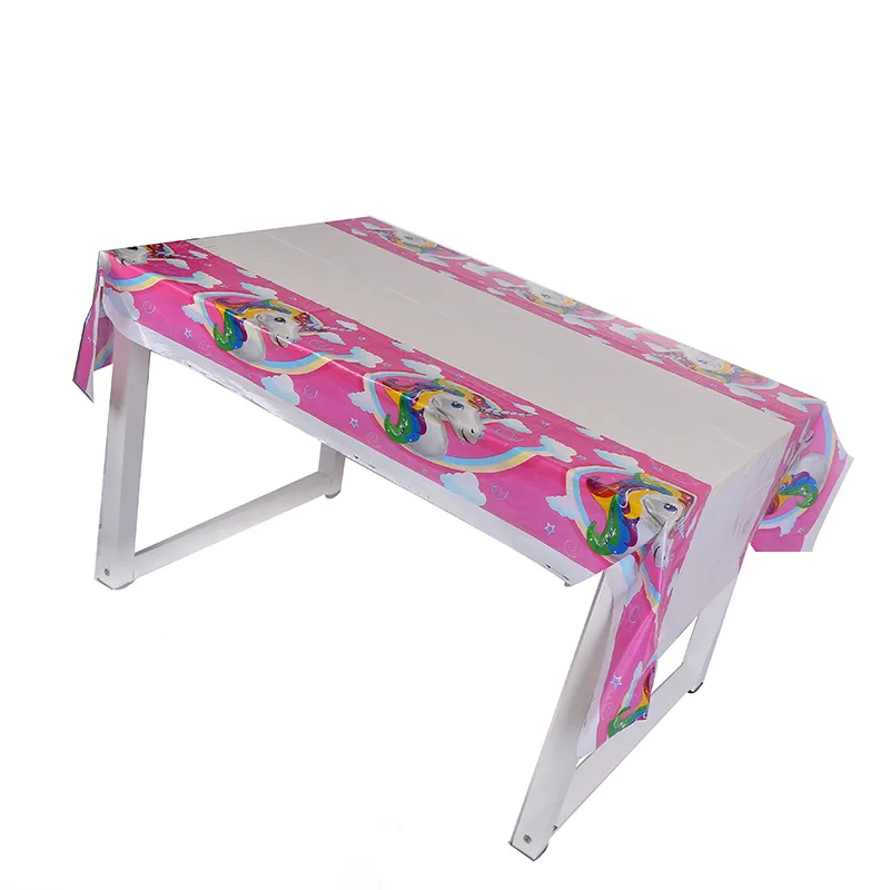108*180cm Cartoon Unicorn pink Plastic Table Cloth Cover Party Decoration for Kids Birthday Party Decoration Supplies
108*180cm Cartoon Unicorn pink Plastic Table Cloth Cover Party Decoration for Kids Birthday Party Decoration Supplies