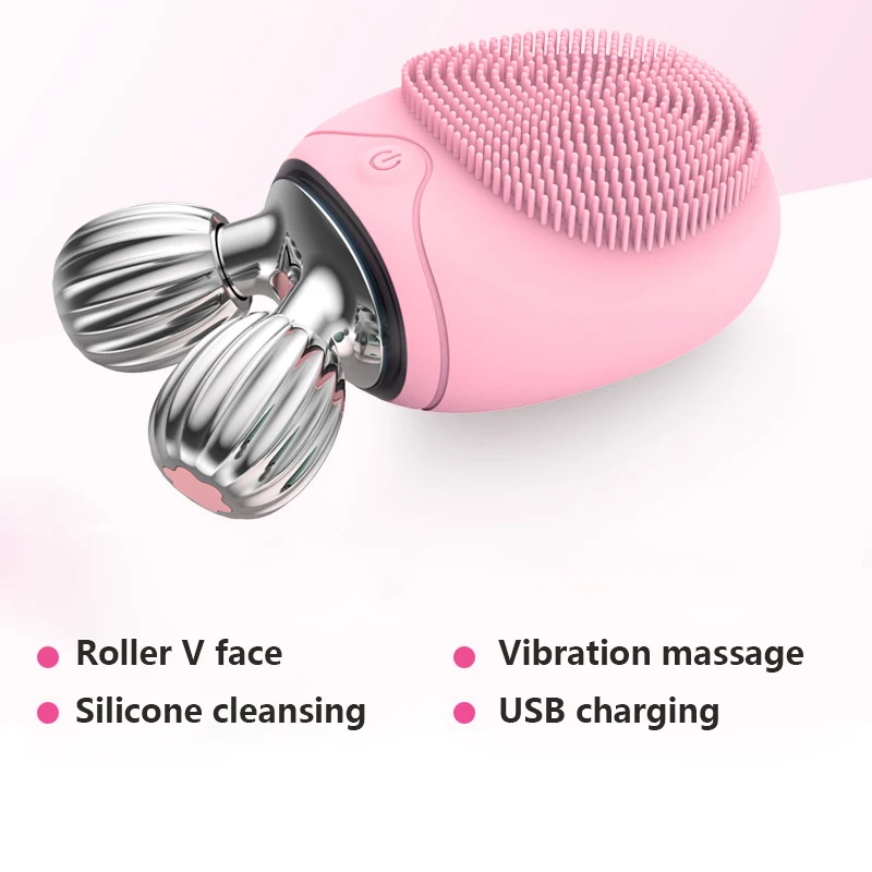 Electric Facial Cleansing Brush Silicone Facial Cleansing Devices No Dead Corner Pore Dirts Cleanse Face Lift Roller Massager
Electric Facial Cleansing Brush Silicone Facial Cleansing Devices No Dead Corner Pore Dirts Cleanse Face Lift Roller Massager