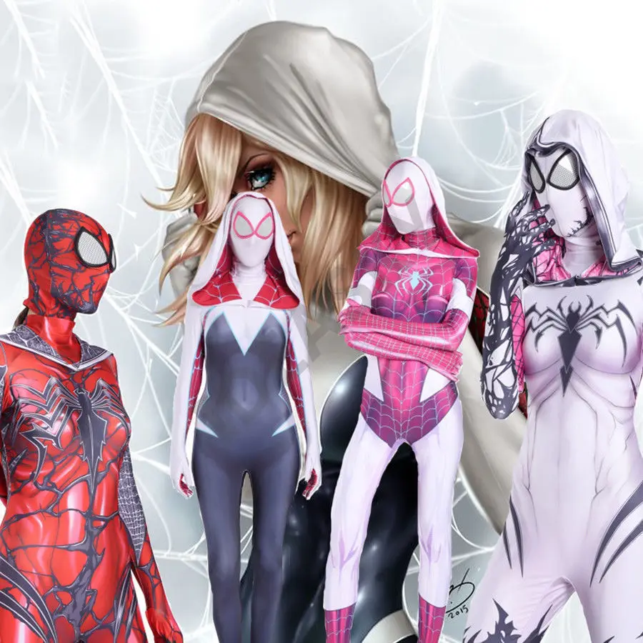 Карнавальные костюмы для женщин и девочек костюм symbiote spider gwen Venom...