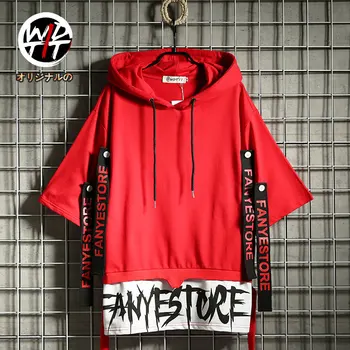 2019 Street Cosplay Popular Logo Hip hop T-Shirt Colors Matching Letters Print Half-Sleeved Loose Ribbon Short-Sleeve Men's Wear
2019 Street Cosplay Popular Logo Hip hop T-Shirt Colors Matching Letters Print Half-Sleeved Loose Ribbon Short-Sleeve Men's Wear