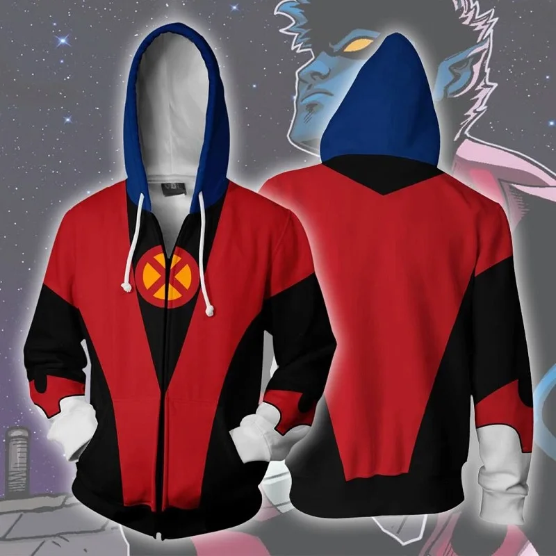 BIANYILONG Autumn Winter 3D Print MARVEL COMICS -X-Men Nightcrawler Hero Zip Up Hoodie Jacket clothing
BIANYILONG Autumn Winter 3D Print MARVEL COMICS -X-Men Nightcrawler Hero Zip Up Hoodie Jacket clothing