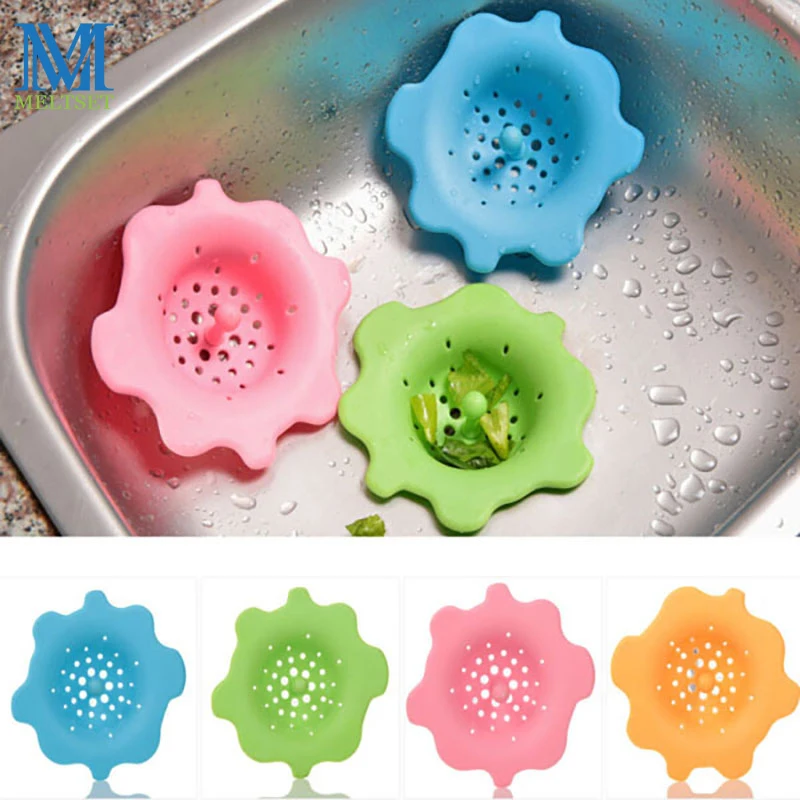 Meltset Flower Shape Silicone Drain Filter Kitchen Sink Strainer Filter 1PC Round Kitchen Sink Drain Cover Stopper
Meltset Flower Shape Silicone Drain Filter Kitchen Sink Strainer Filter 1PC Round Kitchen Sink Drain Cover Stopper