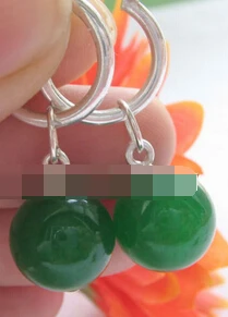 FREE SHIPPING hj 00602 Beautiful 12mm 100% natural perfect round green Semi-precious Stone earring - silver hoop
FREE SHIPPING hj 00602 Beautiful 12mm 100% natural perfect round green Semi-precious Stone earring - silver hoop