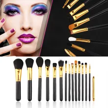 15 Pcs Makeup Brushes Set Powder Foundation Eyeshadow Eyeliner Lip Cosmetic Brushes Maquiagem