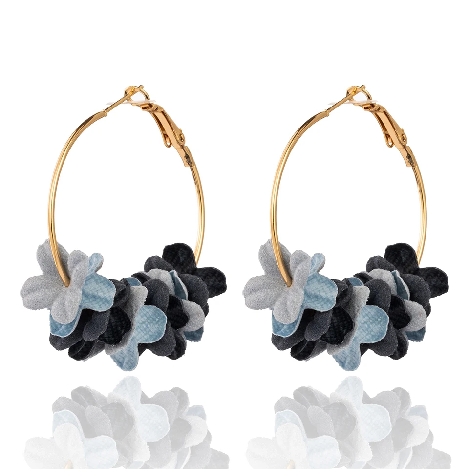 Golden Circle Round with Paper Flowers Hoop Earrings for Women Female 2018 New Trendy Wedding Party Earrings Jewelry Accessories
Golden Circle Round with Paper Flowers Hoop Earrings for Women Female 2018 New Trendy Wedding Party Earrings Jewelry Accessories