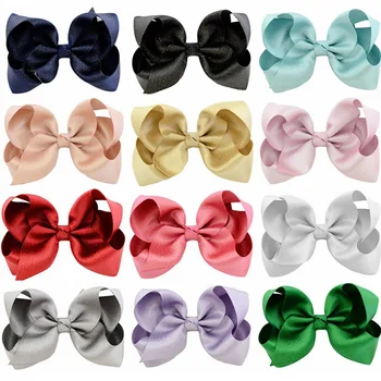 12Pcs/lot 4 Inch baby Hair clips Kids Hairpin Polyester Ribbon Bows Solid Girls headwear For Children Hair Accessories Gift A22
12Pcs/lot 4 Inch baby Hair clips Kids Hairpin Polyester Ribbon Bows Solid Girls headwear For Children Hair Accessories Gift A22