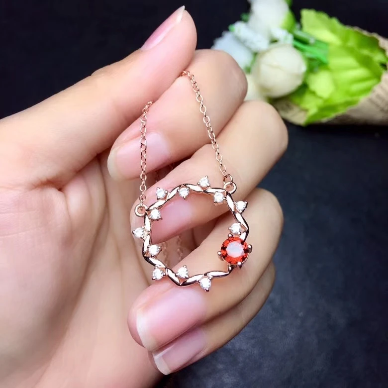 Elegant Lovely round Flower natural red garnet necklace natural gemstone pendant necklace S925 silver women girl gift jewelry
Elegant Lovely round Flower natural red garnet necklace natural gemstone pendant necklace S925 silver women girl gift jewelry