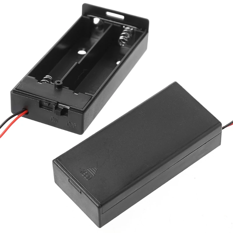 Battery Holder Box Storage Case Container With Cable ON/OFF Switch suitable for 2pcs 18650 batteries
Battery Holder Box Storage Case Container With Cable ON/OFF Switch suitable for 2pcs 18650 batteries