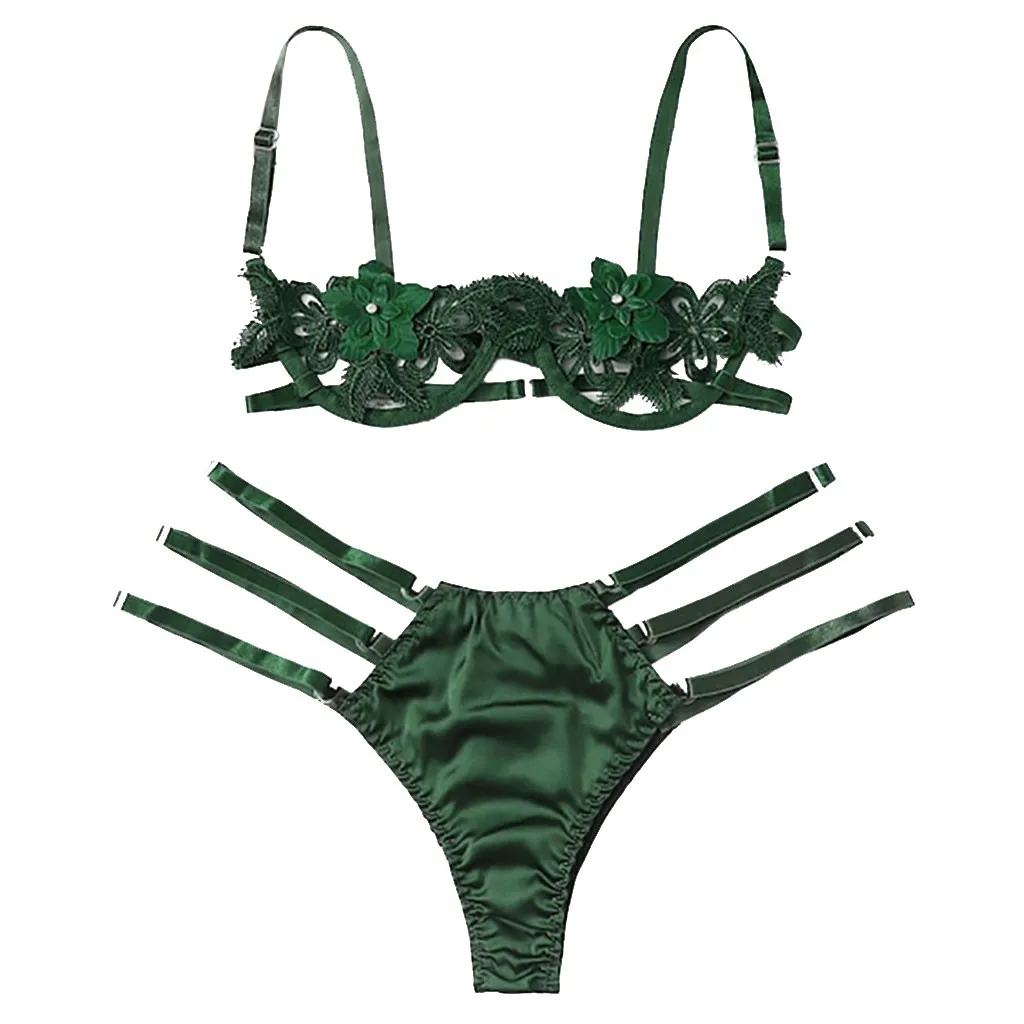 Feitong 2019 Summer Women Lingerie Corset Lace Underwire Racy Muslin Sleepwear Underwear Tops+Briefs Green Wine S-XL
Feitong 2019 Summer Women Lingerie Corset Lace Underwire Racy Muslin Sleepwear Underwear Tops+Briefs Green Wine S-XL